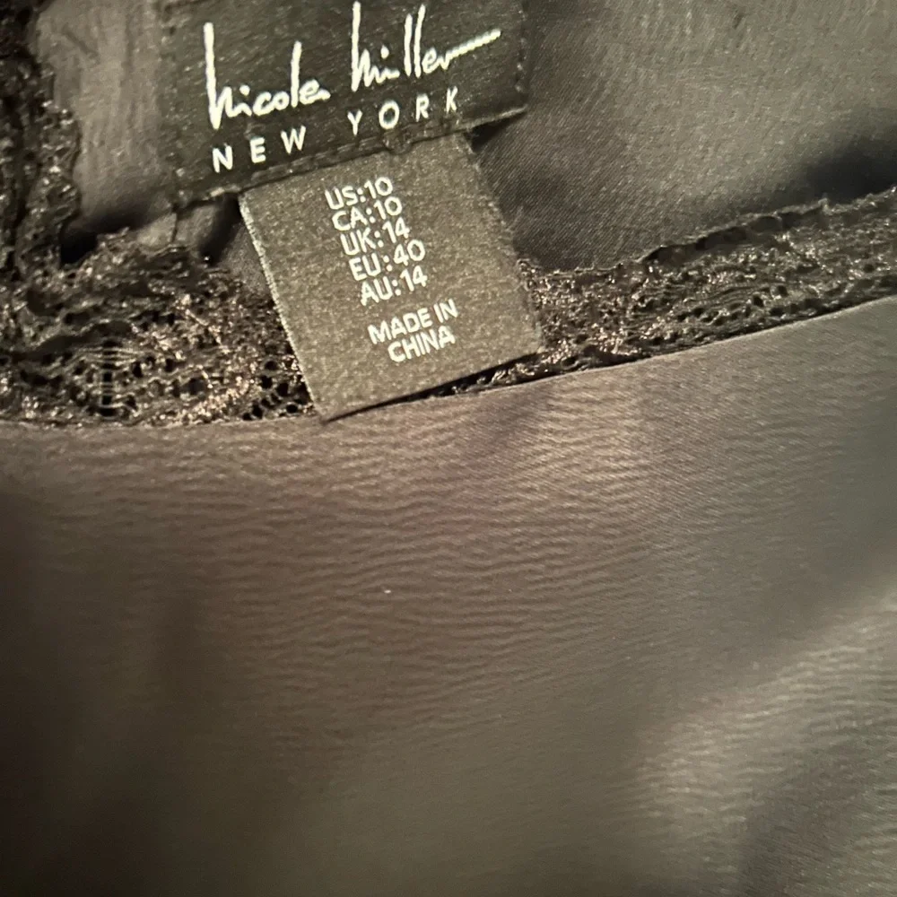 Nicole Miller Black satin Maxi Dress - Picture 4 of 4